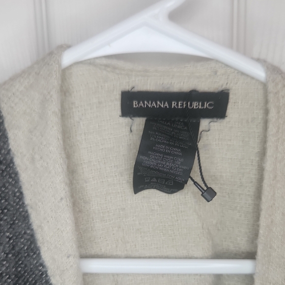 Banana Republic Striped Poncho with Fringe - Picture 2 of 4